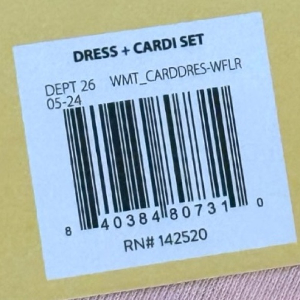 Monica + Andy Organic Newborn Dress & Cardigan Set Pink Floral NWT GOTS - Picture 12 of 12